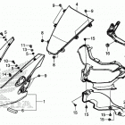 CBR1000S2 Верхний обтекатель