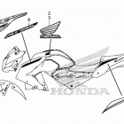 CB300F Наклейки