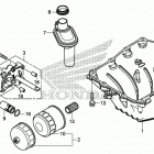 CBR500RA Поддон картера и масляный насос