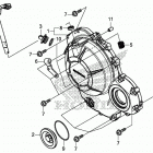 CB500FA Крышка картера правая