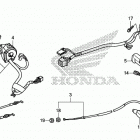 CB300F Рычаги,тросы и рулевые переключатели