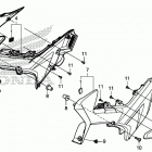 CB500X Боковые обтекатели