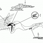 CRF1000D Наклейки
