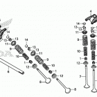 CB500X Распределительный вал и клапана