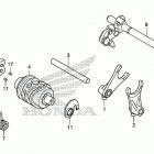 CRF125FB Вилка переключения передач