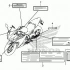 CBR500RA Лейбл предостережения