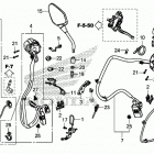 CRF1000D Рулевые переключатели и тросы