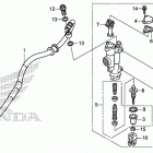 CRF450RX Задний тормозной цилиндр