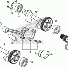 NC750X Коленчатый вал и поршни