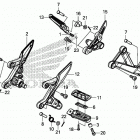 CB500FA Подножки