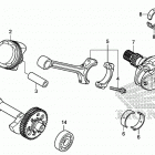 CTX700ND Коленчатый вал и поршни