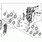 GL1800DA Передний тормозной суппорт левый