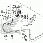 CTX700D Parking brake lever
