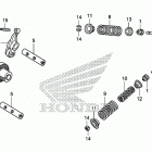 CRF110F Распределительный вал и клапана