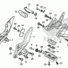 CB300F Подножки