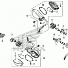 CB500FA Задний фонарь