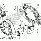 CRF450RX Крышка картера правая