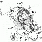 CB500X Крышка картера правая