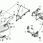 CBR300RA Верхний обтекатель