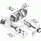 GL1800DA Коленчатый вал и поршни