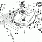 CBR500RA Топливный бак и насос