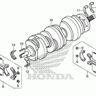 GL1800B Коленчатый вал и поршни