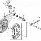CRF125FB Задний тормоз