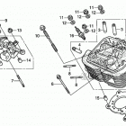 VT750C2B Передняя головка цилиндров