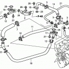 GL1800B Патрубки охлаждения