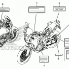 CRF1000A Лейбл предостережения
