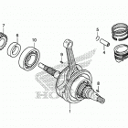 CRF125FB Коленчатый вал и поршни