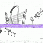 CRF250X Цепь ГРМ и натяжитель