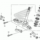 CRF125FB Траверса нижняя