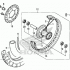 VT750C2B Переднее колесо
