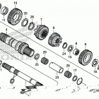 VFR1200X Transmission (mainshaft)