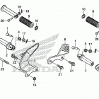 VT750C2B Подножки