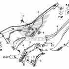 CRF125FB Боковые обтекатели