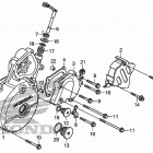 XR650L Крышка картера левая