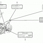 CRF150F Лейбл предостережения