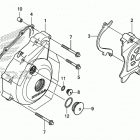 CRF150F Крышка картера левая