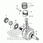 CRF150F Коленчатый вал и поршни