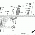 CRF125FB Передняя вилка