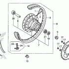 CRF125FB Переднее колесо