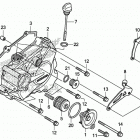 CRF250R Крышка картера левая