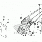 CRF125FB Задний бампер