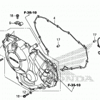 CRF1000A Правая крышка картера