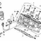 VFR1200X Головка цилиндров задняя