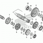 CRF125FB Трансмиссия