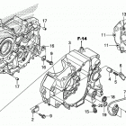 CRF150F Картер двигателя