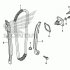 CRF250R Цепь ГРМ и натяжитель